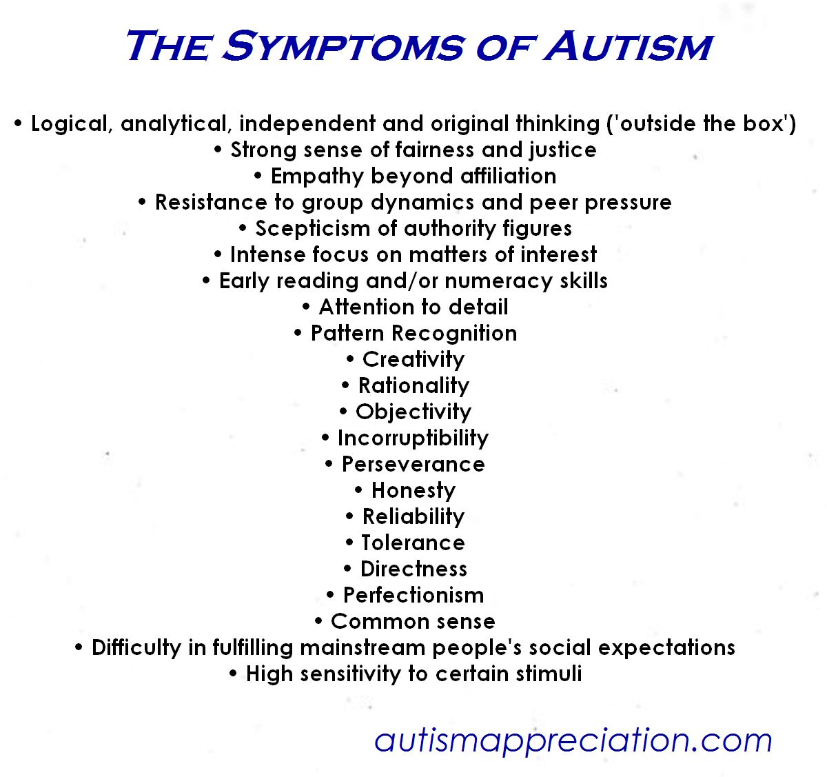 Autism Symptoms